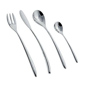 Cubiertos de acero inoxidable para cutículas pulidas plateadas con mango de extremo sólido Juego de cubiertos Cubiertos de acero inoxidable Juego de cubiertos - Product Image 4