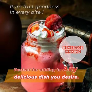 แยมสตรอเบอร์รี่หวานและเปรี้ยวผลไม้เหลวเก็บรักษาไว้ในขวดสำหรับชาฟองหรืออาหารเช้า - Product Image 4