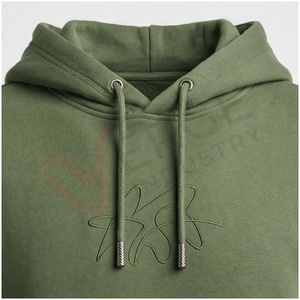 Conjunto Deportivo con Capucha para Hombre, Color Verde Oliva, Manga Larga, Color Sólido, Casual, Transpirable, Corte Regular, Ropa de Otoño - Product Image 4