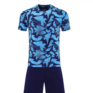 Ensemble de maillots de football sublimés pour hommes, manches courtes, imprimé géométrique, évacuation de l'humidité, coupe régulière, vêtements de sport d'été - Product Image 4
