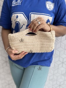 มาใหม่โครเชต์ฤดูร้อนชายหาดฟางกระเป๋าโบฮีเมียน Handmade ผู้หญิงคอลเลกชันสไตล์กระเป๋าหญ้าทะเลกระเป๋าสแควร์ - Product Image 2