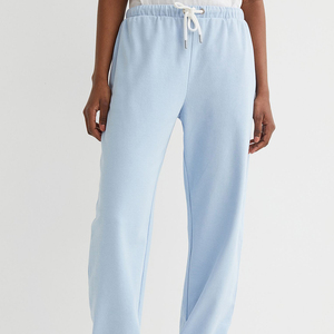Pantalones de algodón ecológicos para mujer, los más vendidos, con estampado puff, cintura media, cierre de cremallera, para lavar, informales, de corte regular, estilo bootcut, de talle alto. - Product Image 3
