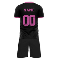 Uniforme de football unisexe Tissu de haute qualité Maillot d'équipe personnalisé Léger Respirant Tenue athlétique Manches courtes Polyester