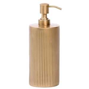 Elegant Blue Marble Ceramic Soap <b>Dispenser</b> with Gold <b>Pump</b> Luxury Liquid Hand Soap <b>Bottle</b> for Bathroom Countertop Vanity - Product Image 3