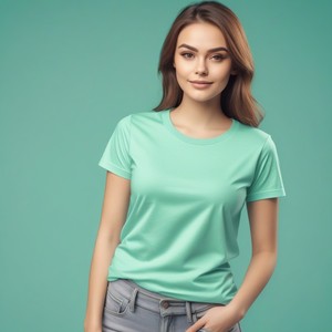 T-shirt imprimé avec logo personnalisé pour femmes, 100% coton, épaules tombantes, surdimensionné, coupe ample pour les filles, vente en gros OEM - Product Image 6