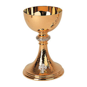 Luxury Chalice With Gold Interior Premium Religious Style Brass Goblet For Ceremony Decoration Party Wine Drinking Glass Chalice - Product Image 4