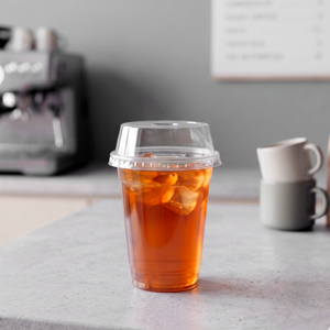 QUANG QUAN 12/16/22/24oz High Quality Transparent Recyclable PP Single Wall <b>Cups</b> 95mm for Iced Coffee Tea Beverages Takw Away - Product Image 1