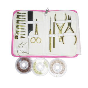 Kit d'accessoires pour extensions de cheveux en acier inoxydable pour salon de beauté professionnel, pince multifonction pour extensions de cheveux, meilleur outil 2025 - Product Image 1