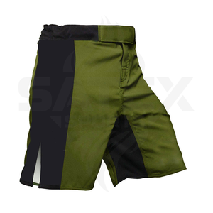 Pantalones Cortos de MMA Unisex, Diseño Personalizado, Impresión Sublimada, Elásticos, 100% Poliéster, para Entrenamiento en Gimnasio, Grappling, para Principiantes, con Logotipo Personalizado - Product Image 4