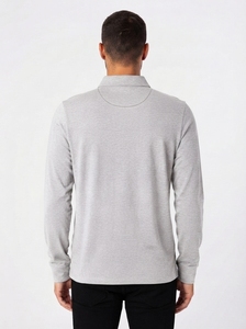 <b>Men's</b> Long Sleeve Rugby for <b>Shirt</b> Knitted Print 100% Cotton Anti-Wrinkle Smart Casual Premium Fashion - Product Image 2