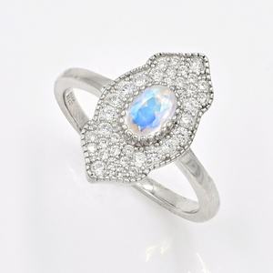 Aigue-marine naturelle CZ 925 en argent sterling plaqué or rose, ensemble de bijoux en pierres précieuses de taille ovale 7x5mm, cadeau de fête tendance pour mariages - Product Image 4