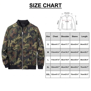 Veste coupe-vent en polyester 100% avec logo personnalisé, streetwear, pour homme, hiver, extérieur, veste bomber pour homme - Product Image 3