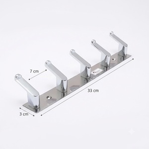 Metal Home Organization Accessories 8 <b>Hook</b> <b>Wall</b> Mounted Storage Rack Heavy Duty Coat Bag and Towel <b>Key</b> Clothes Organizer Space - Product Image 1