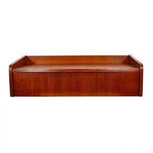 Estante de Pared Rectangular Contemporáneo de Madera de Teca Premium con Almacenamiento Oculto de 15 mm de Grosor, Venta al Por Mayor - Product Image 1