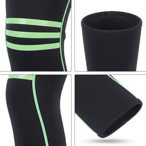 Genouillères en néoprène unisexe à rayures néon, design personnalisé, produit de haute qualité, best-seller, prix de gros, protection pour les genoux - Product Image 4