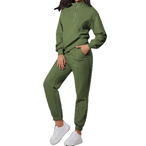 Nuevo Conjunto Deportivo de 2 Piezas para Mujer, Sudadera con Media Cremallera y Pantalones Jogger a Juego - Product Image 3