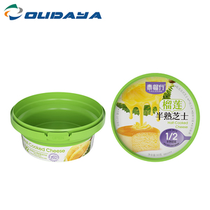 340ml 300g Disposable Pp Injection Plastic Shaped Pudding Yogurt Plastic Tub Pot Container