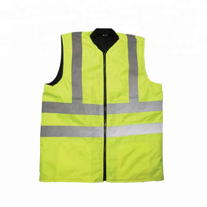 Chaleco de Seguridad Reflectante de Alta Visibilidad en Dos Tonos para Construcción Nocturna y Ciclismo, Chaquetas de Poliéster para Construcción, Logotipo Personalizable - Product Image 1