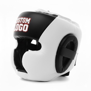 Protector de Cabeza de Boxeo de Cuero PU Ecológico y Duradero con Protección Facial Completa y Opciones Personalizables - Product Image 2