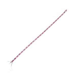 Gold <b>Ruby</b> Diamond Fashion Tennis <b>Bracelet</b> - Product Image 5
