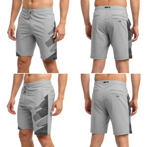 Pantalones Cortos Deportivos Premium para Hombre con Gráficos Arctic Grid y Estilo Atlético Contemporáneo - Product Image 3