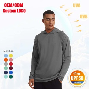 Sudadera con Capucha de Pesca Azul Marino con Logotipo Personalizado, Transpirable, Protección Solar UPF 50+, Camiseta de Alto Rendimiento con Capucha - Product Image 5