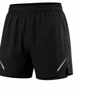 Ensemble de vêtements de sport pour homme, t-shirt de course, short athlétique, ensemble de gym, entraînement physique, léger, respirant, uni, été - Product Image 3