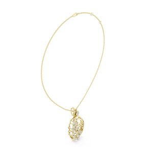 Collar con Colgante de Diamantes en Oro Rosa de 14K, Cadena de Eslabones en Forma de Lágrima, Joyería de Lujo para Mujer, Regalo para Bodas y Fiestas - Product Image 2