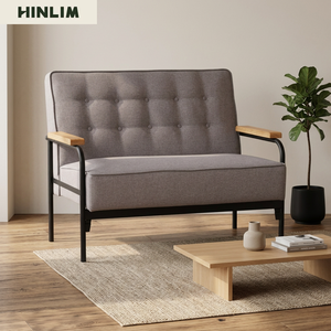 Sofá Cama Seccional de Dos Plazas Tapizado en Tela con Respaldo Acolchado, Estructura y Patas de Metal, Diseño Contemporáneo para Sala de Estar - Product Image 4