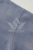 Sweat à capuche zippé oversize pour homme, couleur unie, en coton French Terry, décontracté, respirant, avec poche avant et logo