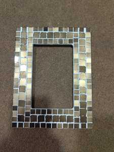 Handmade Wood Rectangular <b>Photo</b> <b>Frame</b> Inlay <b>Gold</b> Stamping Wall Mount Horizontal Design Natural Leaf <b>Frame</b> - Product Image 2