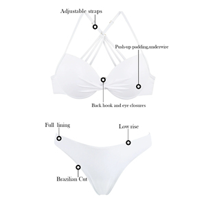 Conjunto de Bikini de Primera Calidad con Logotipo Personalizado para Mujer, Fabricación de Trajes de Baño OEM ODM, Ropa de Playa de Marca Privada, Venta en Línea - Product Image 5