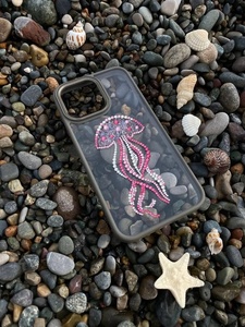 เคสโทรศัพท์คริสตัลลายตาปีศาจทำมือสุดหรู งานศิลปะ 3 มิติ สีฟ้า ปกป้องระดับพรีเมียม ดีไซน์แฟชั่นสไตล์โบฮีเมียน - Product Image 5