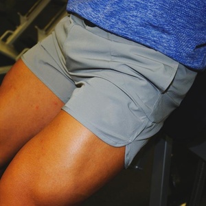 New Summer 90% Nylon 10% Spandex <b>Elastic</b> Slim Fit Fitness Men's Shorts Running Training Beach 3 Inch Sports Gym Shorts for Men - Product Image 6