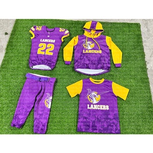 DERNIÈRE ARRIVÉE FOOTBALL AMÉRICAIN DEAL FORFAIT ENTIÈREMENT SUBLIMÉ CONFORTABLE JERSEY DE FOOTBALL AMÉRICAIN ENSEMBLE HOODIES PACKAGE - Product Image 1