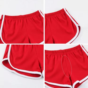 Shorts de sport pour femmes, personnalisés, effet galbant, couleurs acidulées, sexy, décontractés, amincissants, pour l'été, le yoga et l'entraînement, en tricot, lot de 2 pièces, motif uni - Product Image 5