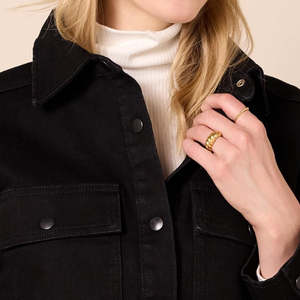 Veste en jean pour femme, style mi-long, haute qualité, effet usé et déchiré, décontractée, prix raisonnable, OEM - Product Image 6
