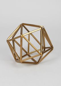 Escultura Decorativa Torre & Tagus Oro Polygon, Gran Estatua Decorativa Geométrica con Acabado Dorado para Mesa de Salón, Oficina u Hogar - Product Image 6