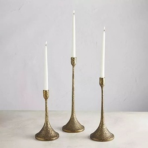 Premium <b>Brass</b> Candle <b>Holder</b> for Home Celebration Table Display with Functional Elegance and Refined Interior Styling - Product Image 2