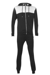 Conjunto Deportivo de 2 Piezas para Hombre, Unisex, Transpirable, de Secado Rápido, Estilo Deportivo, Color Sólido, 100% Algodón, Corte Holgado, Largo, con Bolsillos Laterales, para Otoño - Product Image 2