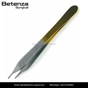 Pinzas Adson Brown para Tejidos y Disección, Carburo de Tungsteno, 4.75 Pulgadas, 9x9 Dientes, Instrumento Quirúrgico - Product Image 2