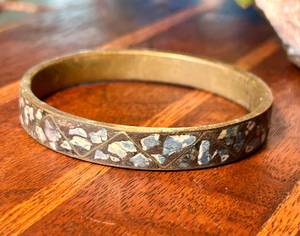 Vintage Resin <b>Bangles</b> with Brass Inlay - Handmade Colorful Studded Ethnic <b>Bracelets</b> Classic Bohemian Jewelry Wholesale 2026 - Product Image 1