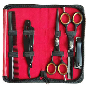 Kit Clásico de Tijeras y Peine para Peluquería Canina, Tijeras de Acero Inoxidable para Peluquería, Estuche Zippi para Salón - Product Image 2
