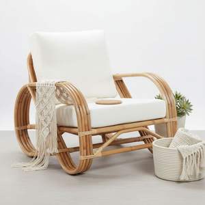 Chaises de salle à manger en rotin d'extérieur, tressées à la main, écologiques, résistantes aux intempéries, pour patio, jardin, balcon, salon - Product Image 1