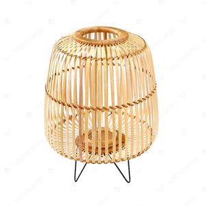 Vietrustic Trend-driven Design Natural Floor <b>Lantern</b> <b>Candles</b> and Glass Holders Bamboo Rattan <b>Lantern</b> Hanging <b>Candle</b> Holders - Product Image 4