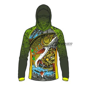 Camisa Larga de Pesca Personalizada, Impermeable, Anti-UV 50+, de Secado Rápido, Spandex/Poliéster, Fabricación al por Mayor con Marca Privada - Product Image 6