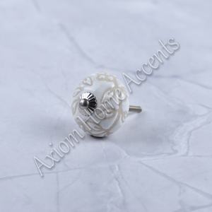 ลูกบิดเซรามิกทาสีมือหรูหราในสีพาสเทลอ่อนสำหรับตู้ครัวและลิ้นชักโดยการตกแต่งบ้านด้วยสัจพจน์ - Product Image 4