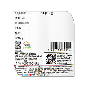 Huile de moutarde Pansari Kacchi Ghani 1L, huile de moutarde pure pressée à froid pour une cuisine saine - Product Image 5