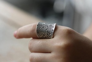 Artisan Adjustable 925 Sterling Silver Boho <b>Ring</b> Ethnic Handmade <b>Statement</b> Jewelry - Product Image 2