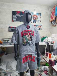 Custom Logo Windbreaker <b>Pullover</b> <b>Jacket</b> And Short Printed Best Selling Nylon Made Winter <b>Jacket</b> High Quality Windbreaker Set. - Product Image 6